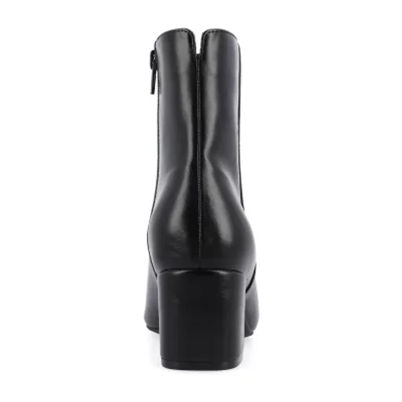 Journee Collection Womens Adria Block Heel Booties