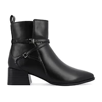 Journee Collection Womens Estelle Stacked Heel Booties