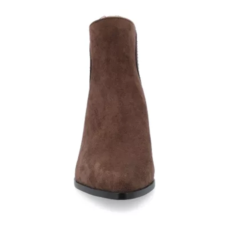 Journee Collection Womens Consuello Block Heel Booties