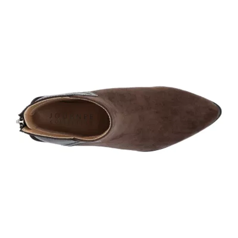 Journee Collection Womens Consuello Block Heel Booties