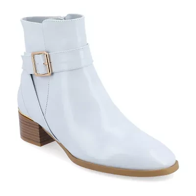 Journee Collection Womens Elley Stacked Heel Booties