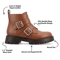 Journee Collection Womens Maebry Block Heel Booties