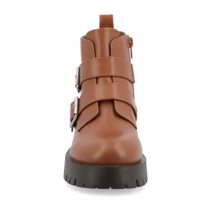 Journee Collection Womens Maebry Block Heel Booties