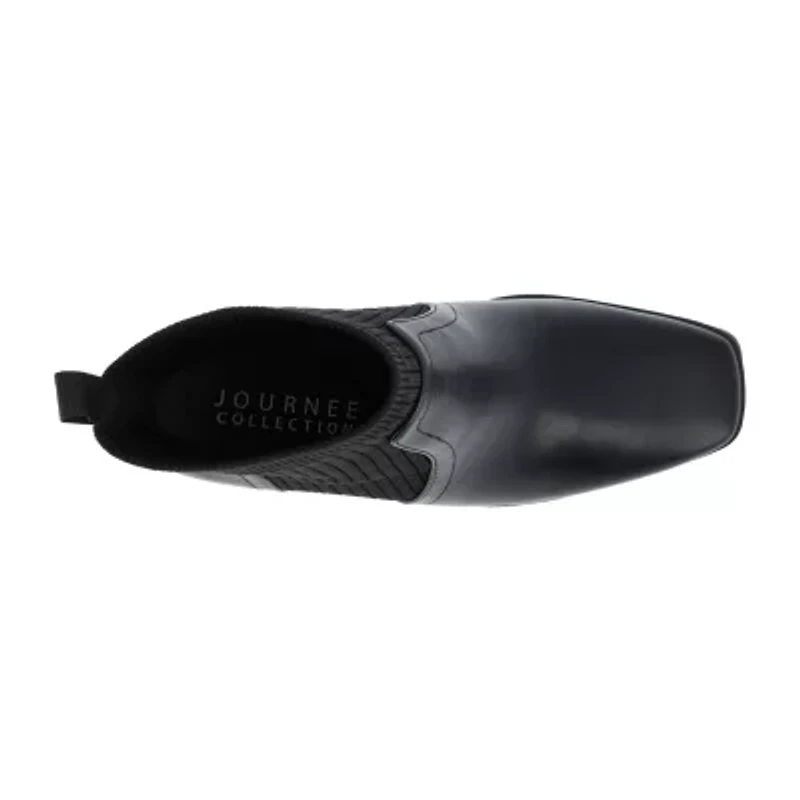 Journee Collection Womens Harlowe Stacked Heel Booties