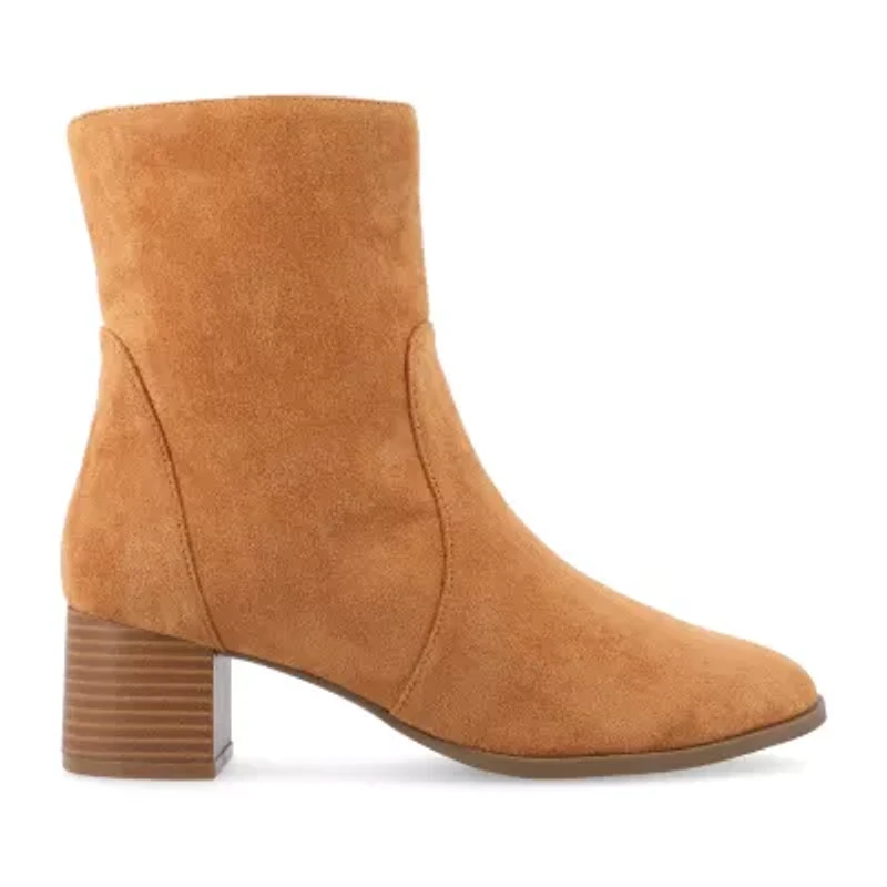 Journee Collection Womens Hayven Stacked Heel Booties