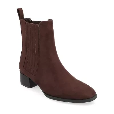 Journee Collection Womens Wrenley Stacked Heel Booties