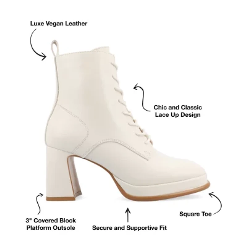 Journee Collection Womens Kalindi Block Heel Booties