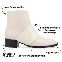 Journee Collection Womens Kyler Stacked Heel Booties