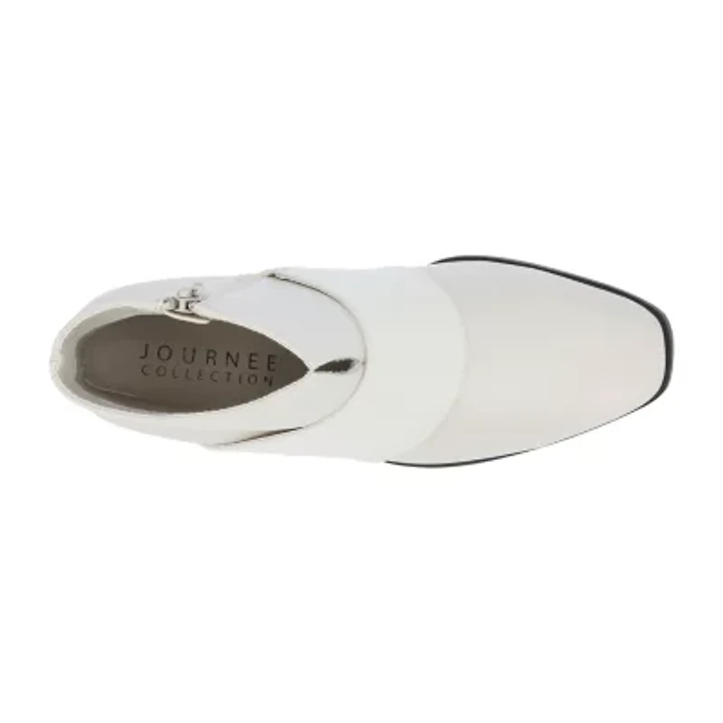 Journee Collection Womens Kyler Stacked Heel Booties