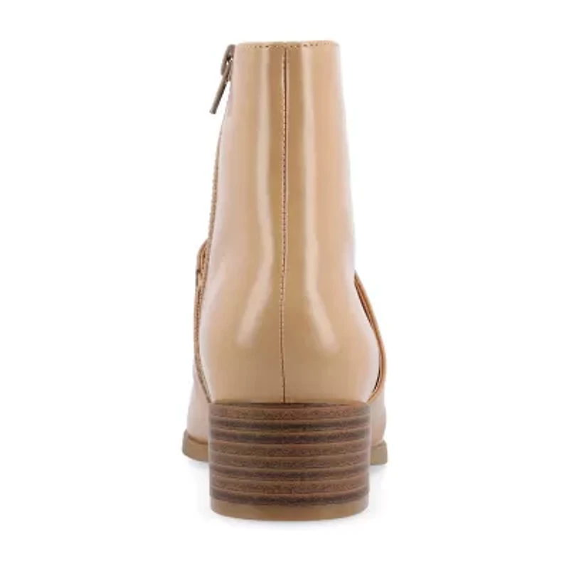Journee Collection Womens Kyler Stacked Heel Booties