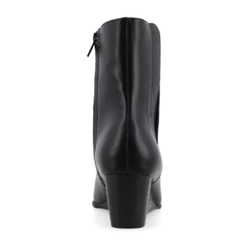 Journee Collection Womens Kylo Wedge Heel Booties