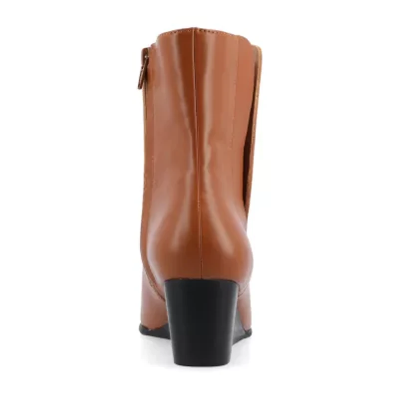 Journee Collection Womens Kylo Wedge Heel Booties
