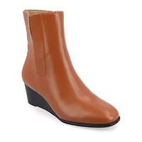 Journee Collection Womens Kylo Wedge Heel Booties