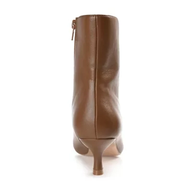 Journee Collection Womens Arely-Wd Kitten Heel Booties Wide Width