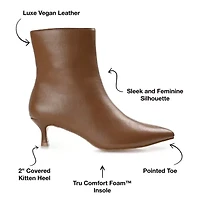 Journee Collection Womens Arely-Wd Kitten Heel Booties Wide Width