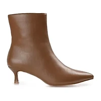 Journee Collection Womens Arely-Wd Kitten Heel Booties Wide Width