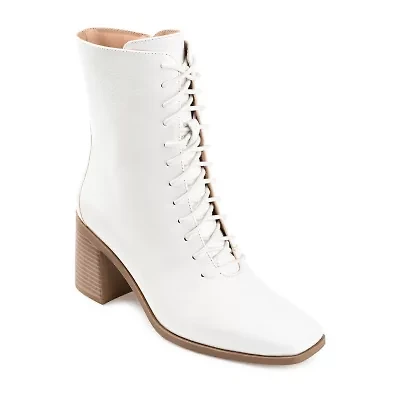 Journee Collection Womens Covva-Wd Stacked Heel Booties Wide Width