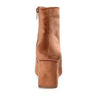 Journee Collection Womens Hazara-Wd Block Heel Booties