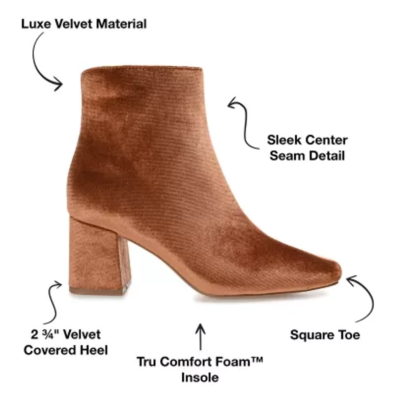 Journee Collection Womens Hazara-Wd Block Heel Booties