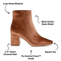 Journee Collection Womens Hazara-Wd Block Heel Booties