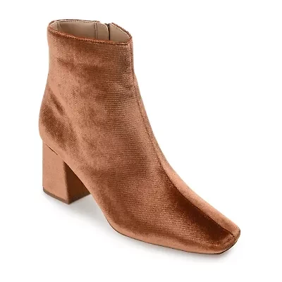 Journee Collection Womens Hazara-Wd Block Heel Booties