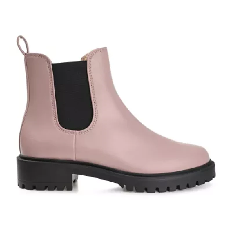 Journee Collection Womens Kenova-Wd Block Heel Booties Wide Width