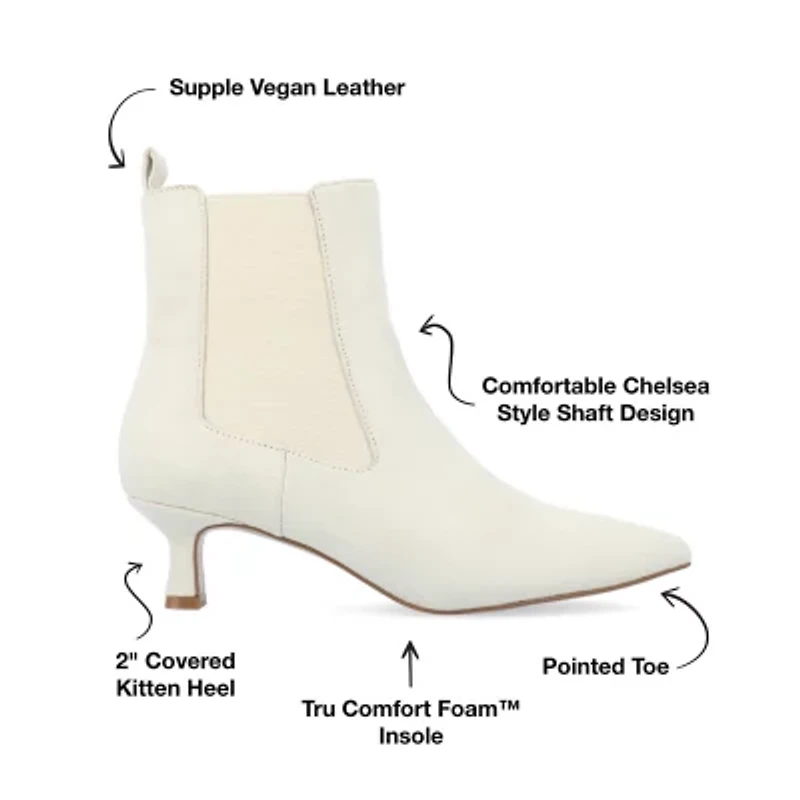 Journee Collection Womens Tenlee Kitten Heel Booties