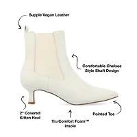 Journee Collection Womens Tenlee Kitten Heel Booties