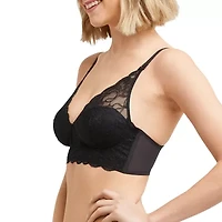 Maidenform Pure Comfort® Womens Lace Light Support Longline Wireless Bralette Dm1188