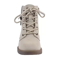 Pop Little & Big Kid Girls Venti Block Heel Lace Up Boots
