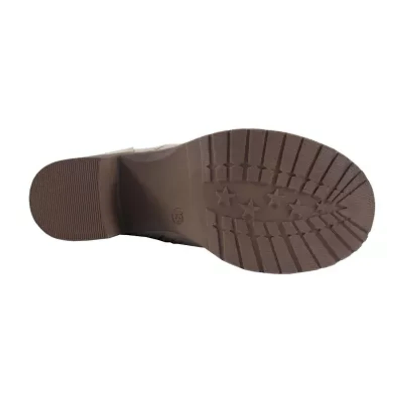 Pop Little & Big Kid Girls Venti Block Heel Lace Up Boots