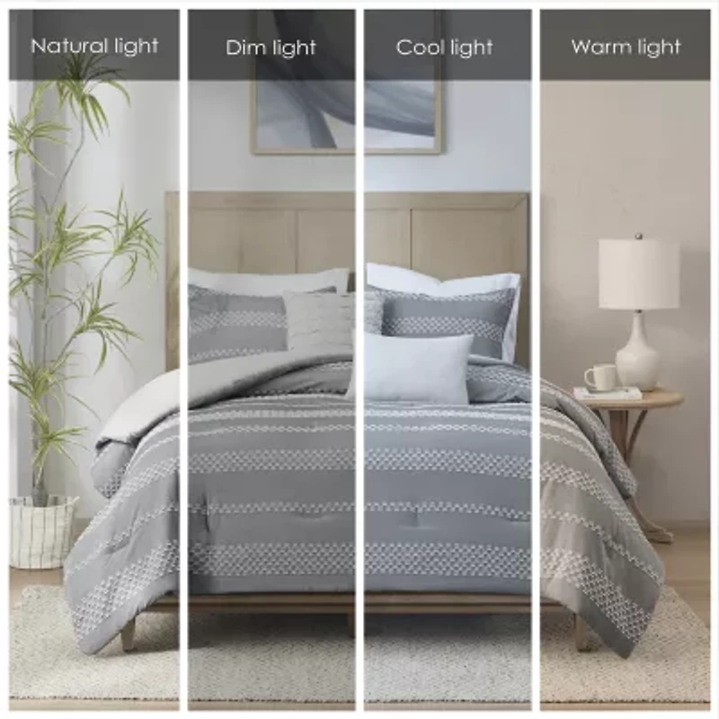 Madison Park Hendry Jacquard 5-pc. Midweight Comforter Set