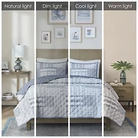 Madison Park Arden Patchwork 3-pc. Hypoallergenic Quilt Set