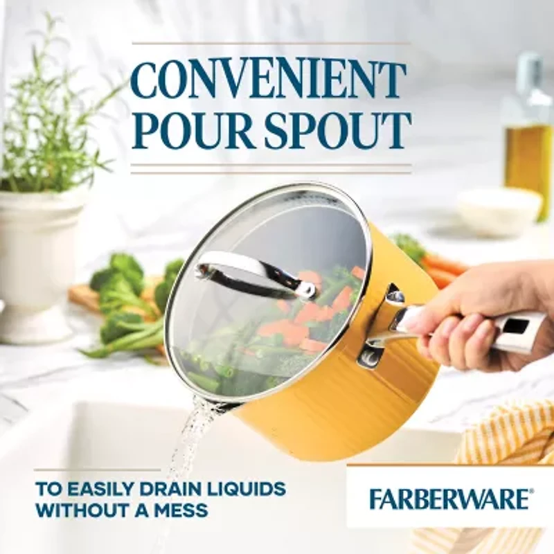 Farberware Style 3-qt Non-Stick Sauce Pan with Lid
