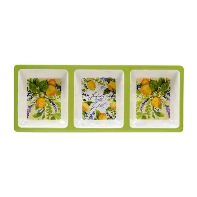 Certified International Lemon Zest Hostess 3-pc. Serving Set