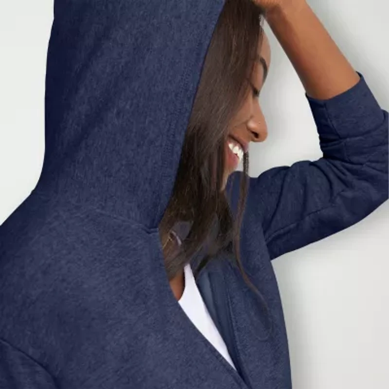 Hanes Womens Long Sleeve Fleece Zipper Active Hoodie