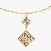 Monet Jewelry Womens Orange Glass 17 Inch Pendant Necklace