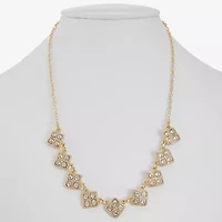 Monet Jewelry Womens Gray 17 Inch Collar Necklace