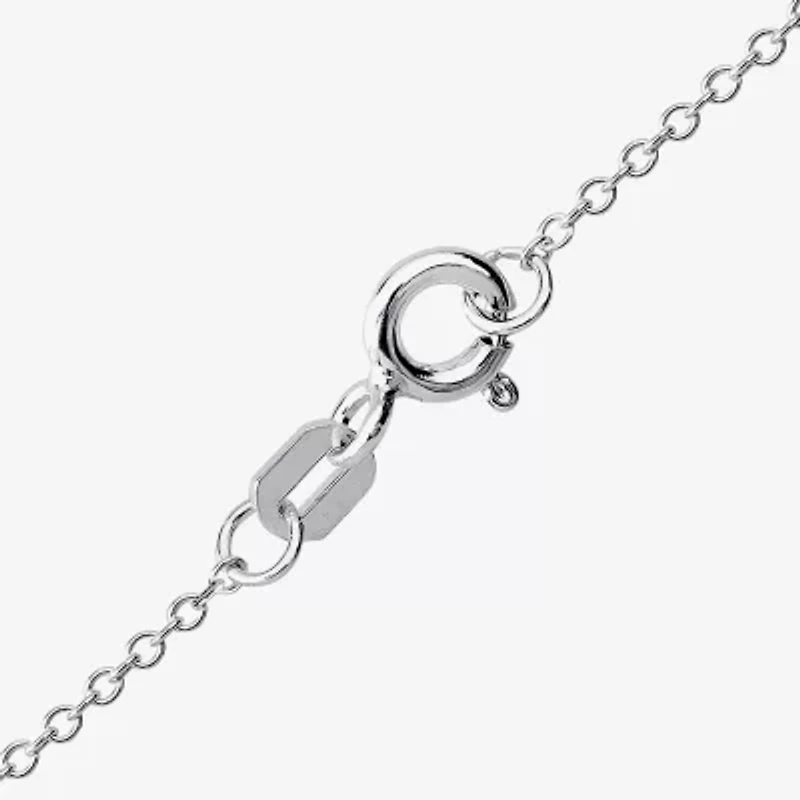 Girls Sterling Silver 18 Inch Pendant Necklace