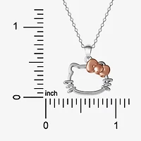 Girls Sterling Silver 18 Inch Pendant Necklace