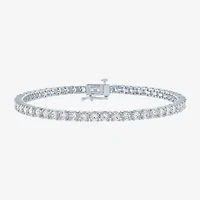 Diamond Addiction (G-H / Si2-I1) Womens 6 CT. T.W. Lab Grown White 14K Gold 7.25 Inch Tennis Bracelet