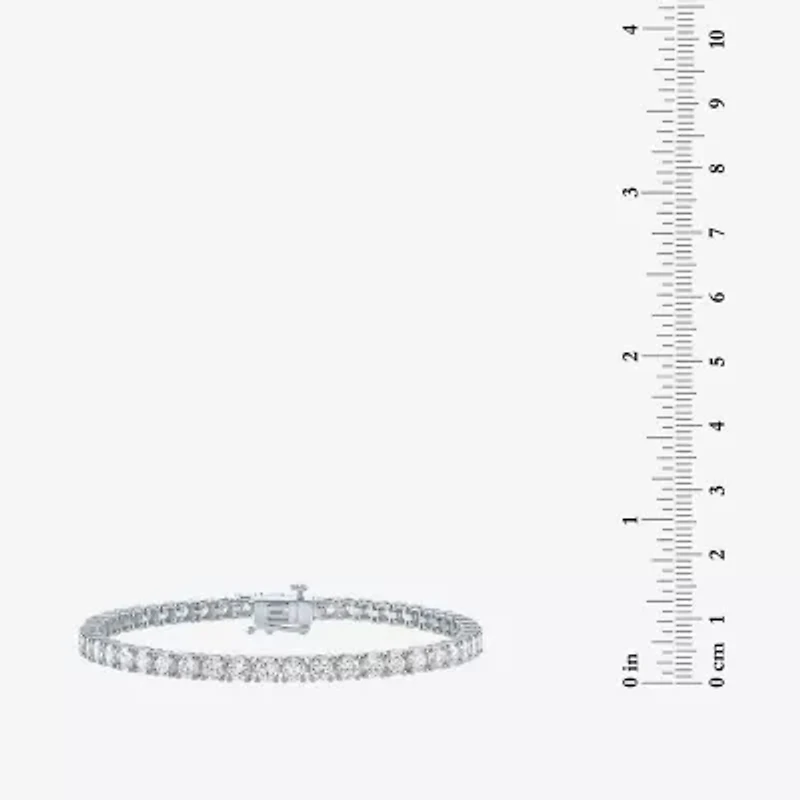 (G-H / Si2-I1) Lab Grown White Diamond 14K or Yellow Gold 7.25 Inch Tennis Bracelet