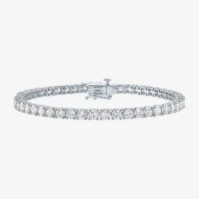 (G-H / Si2-I1) Lab Grown White Diamond 14K or Yellow Gold 7.25 Inch Tennis Bracelet