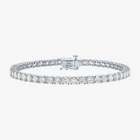 (G-H / Si2-I1) Lab Grown White Diamond 14K or Yellow Gold 7.25 Inch Tennis Bracelet
