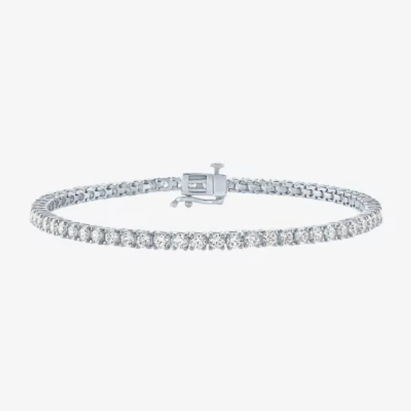 Diamond Addiction (G-H / SI2-I1) 4 CT. T.W. Lab Grown White 14K or Yellow Gold 7.25 Inch Tennis Bracelet