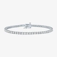 Diamond Addiction (G-H / SI2-I1) 4 CT. T.W. Lab Grown White 14K or Yellow Gold 7.25 Inch Tennis Bracelet