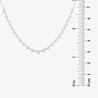 Diamond Addiction (G-H / Si2-I1) Womens White Diamond 10K Gold 18 Inch Tennis Necklace