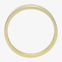 Mens Diamond-Accent 10K Yellow Gold Wedding Band