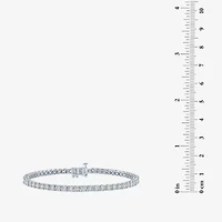 (G-H / Si2-I1) Womens 1 CT. T.W. Lab Grown White Diamond Sterling Silver 7.25 Inch Tennis Bracelet