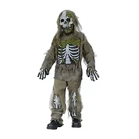 Little & Big Kid Boys Skeleton Zombie Costume
